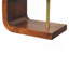Table de chevet en bois et laiton