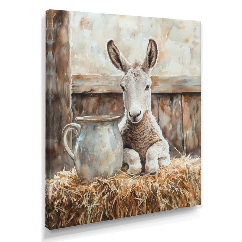 Dugue - Animals Wall Art Living Room, 32" H x 24" W, Toile tendue, Does Not Apply
