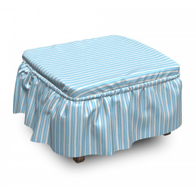 Housse pour repose-pieds large en travers