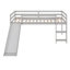 Lit mezzanine avec glissade, conception multifonctionnelle, lit simple-69074104