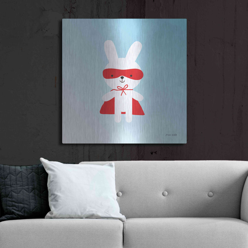 Trinx «Rabbit Super Artero» par Ann Kelle Designs, art mural en métal, H 36 po x l 36 po