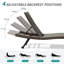 Chaise longue d'extérieur en osier 2 pièces