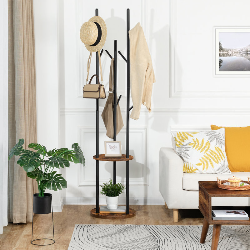 Freestanding 7 - Hook Coat Rack