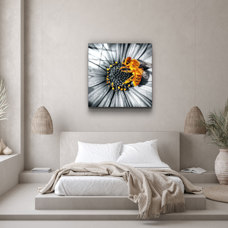 Elegant Decorative Tempered Glass Painting, 40 x 40 Inches | 100% Tempered Glass, Thickness: 0.16 Inches | UV Printing for Vibrant Colors & Durability | Perfect for Home Decor & Art Enthusiasts