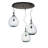 Metro Fusion 3 - Light Oil Rubbed Bronze Cluster Pendant