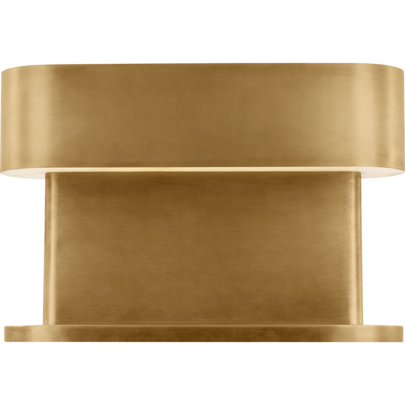 Wyllis Table Lamp, Hand Rubbed Antique Brass, 12" H x 18" W x 5" D