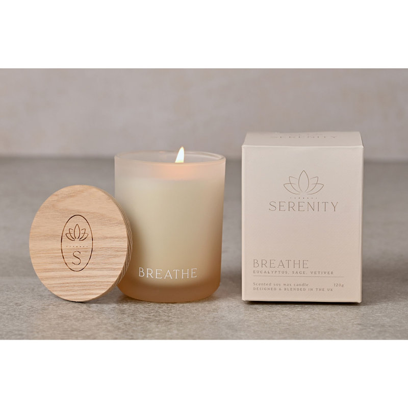 Scented Jar Candle with Glass Holder, 133 oz Jar, 8.5cm x 6cm Jar