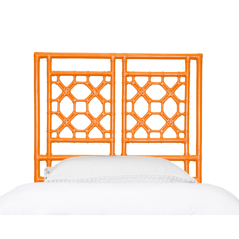 Lattice Back Standard Bed, Twin, Citrus Orange