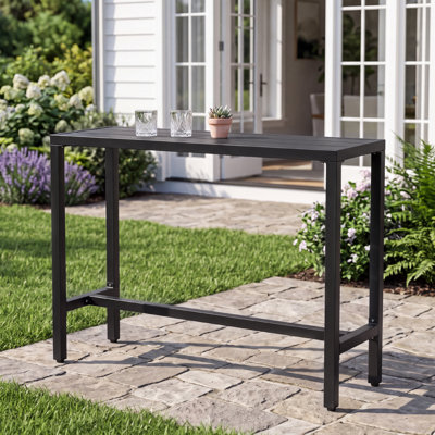 Counter Height 36.97'' Iron Bar Table