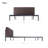 Bree Metal Upholstered Platform Bed with Curved Headboard-54692849-54692850