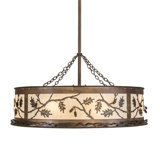 Oak Leaf And Acorn Downrod Ceiling Fan