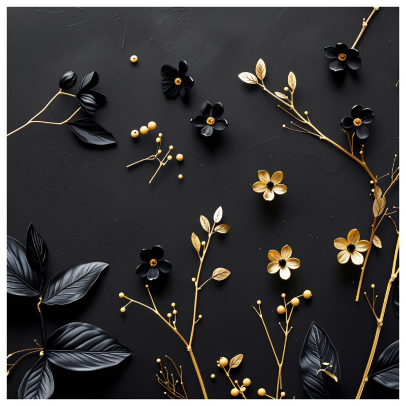 Tapisserie murale arrangement floral - Décoration murale florale, 68in H x80in W with 4 Grommets