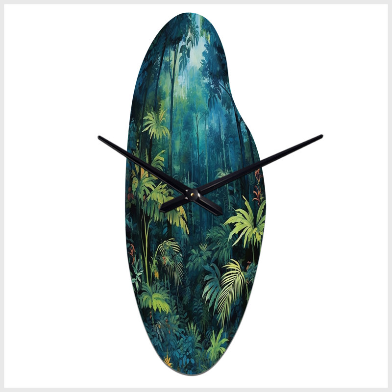 Horloge murale Zaged Jungle Expedition - Forest, Médium