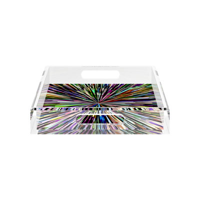 Fireworks Acrylic Rectangle Decorative Tray