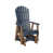 Navy Blue Top/Antique Mahogany Base