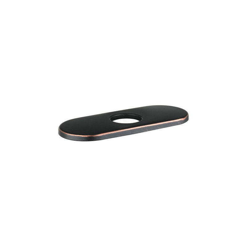 6" Escutcheon for Traditional Single-Hole Faucets, Rubbed Bronze