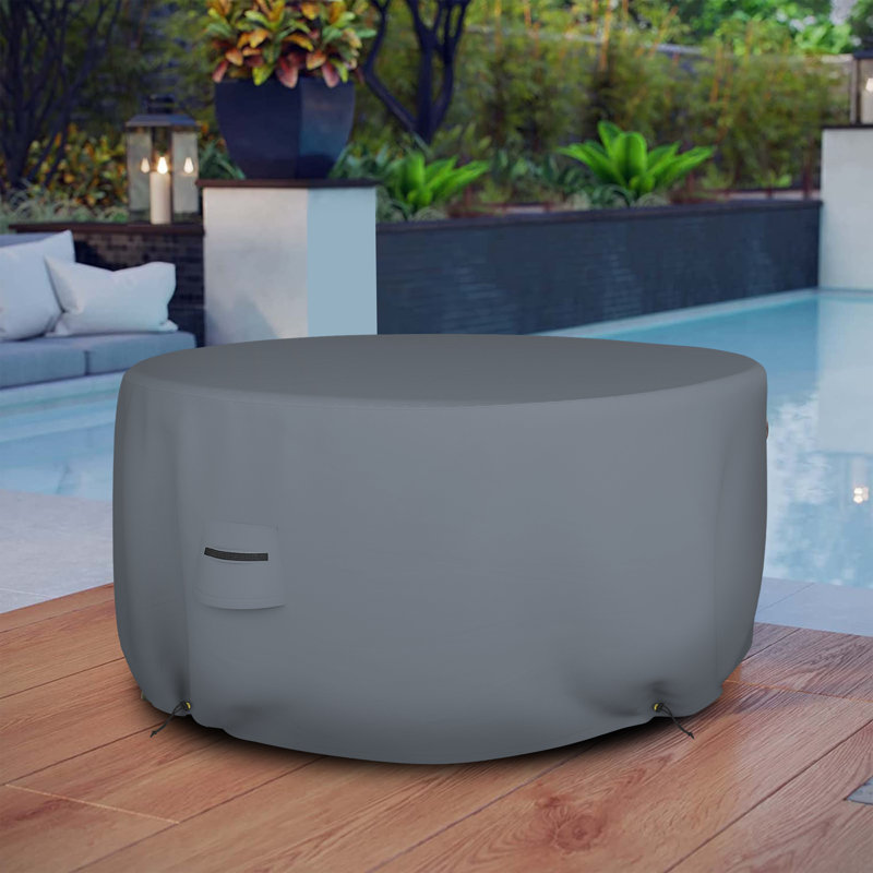 Outdoor Patio Table Cover, 61cm H x 91.4cm W x 2.5cm D, Grey