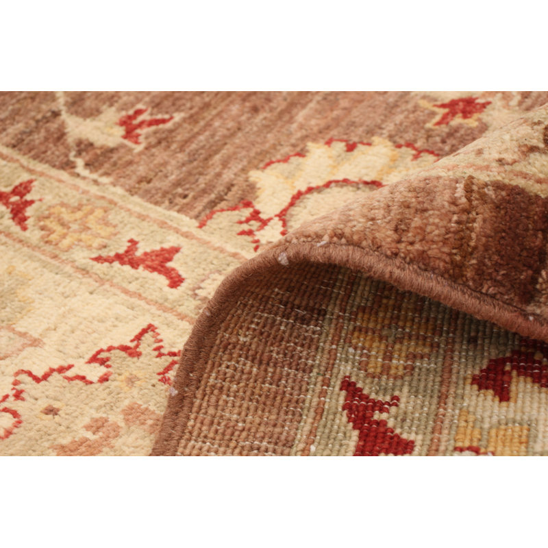 Tapis décoratif en laine de conception unique en laine noué à la main de conception unique 6 pi 2 po x 8 pi 9 po