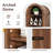 70" Arched Narrow Bookcase, 8-Tier Open Bookshelf-649247349