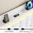 Upholstered Platform Bed with LED Lights, Charging Port, Floating Bed-2081658570-2083676633