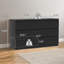 Commode de rangement moderne moderne à 6 tiroirs pour commode double-278249613
