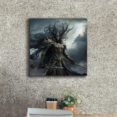 'Overlord' by r3darch0n Canvas Wall Art, 18" x 18"