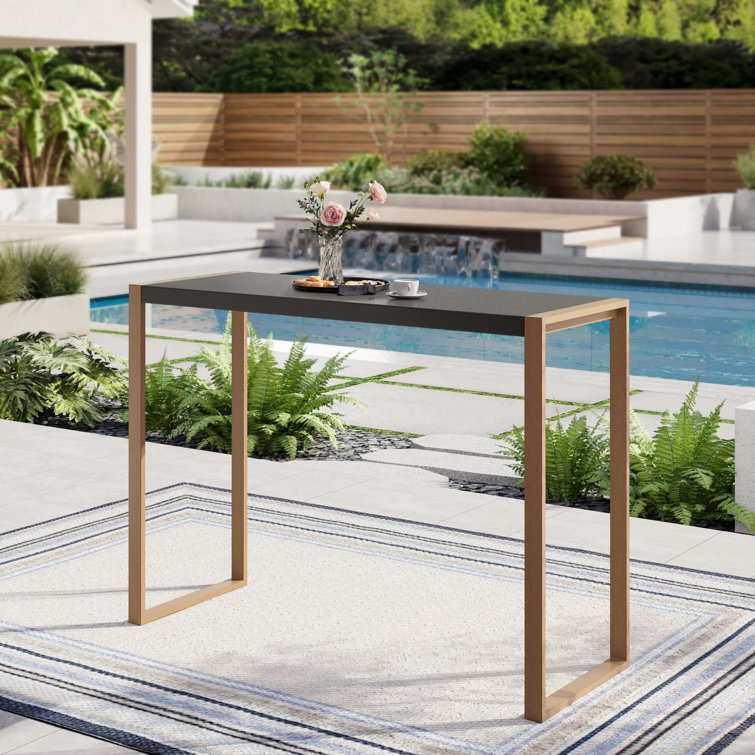Rectangular Outdoor Bar Table