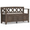 Banc de rangement en bois massif Amherst