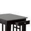 Style classique avec finition ébène - Tables d'appoint abordables - Tablettes inférieures, extrémités en treillis élégantes