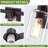 40'' 5-Light Oil Rubbed Bronze Bathroom Vanity Light with Glass Shade-814289387-866321957
