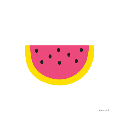 Watermelon by Ann Kelle - 1 Piece Wrapped Canvas Painting