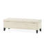 Repose-pieds capitonné et capitonné à boutons, beige-2109736108
