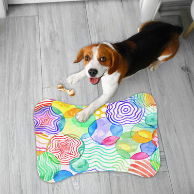 Dynamic Colours - 1 Piece Bone Shape Feeding Mat