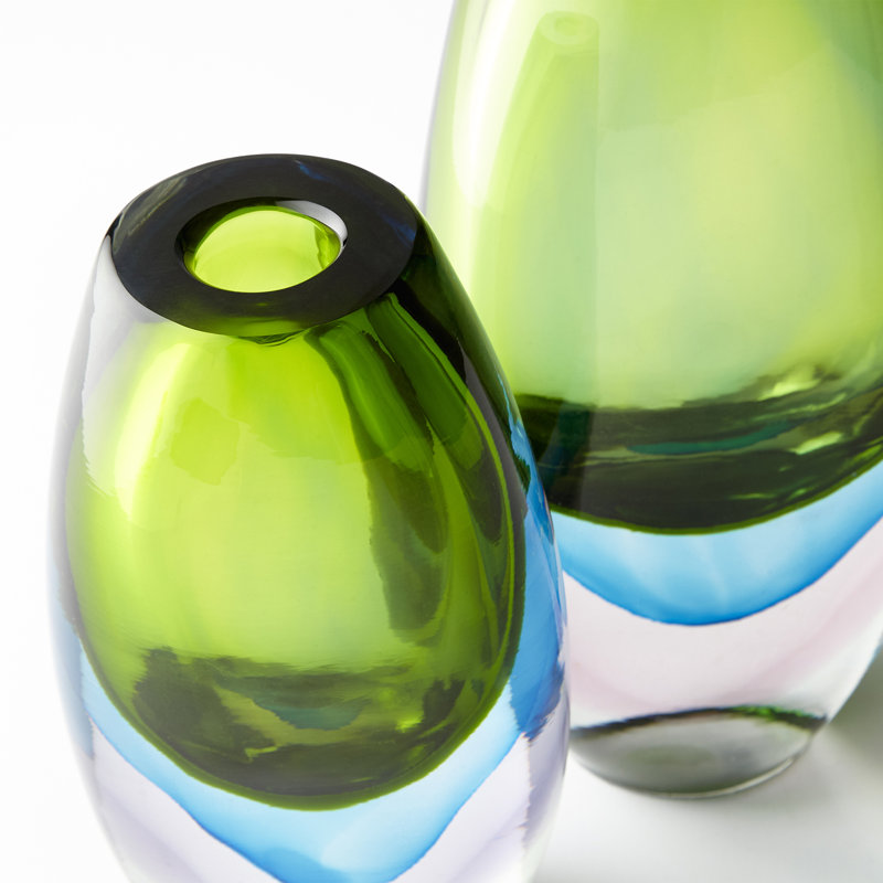 Canica Glass Table Vase, 12" H x 6" W x 4" D