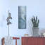 «Heron 2 Light» par Silvia Vassileva, art mural en métal, 12 po x 36 po-1072015613