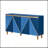 Retro Buffet Cabinet with Storage, 4-Door Vintage Sideboard with Dimensional Effect Doors and Adjustable Shelves for Versatile Use-128975525