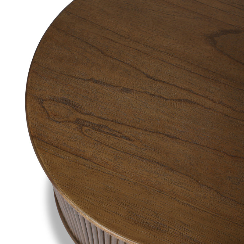 Ona End Table-Amber Mindi Veneer, Amber Mindi Veneer