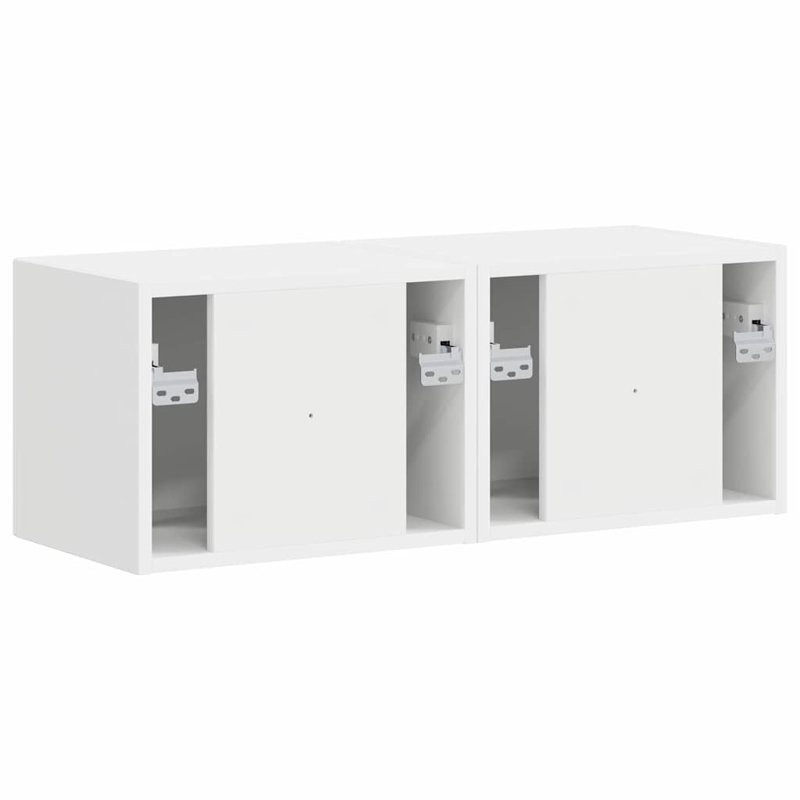 Unfinished TV Stand, 29.5cm H x 39cm L x 31cm W, White