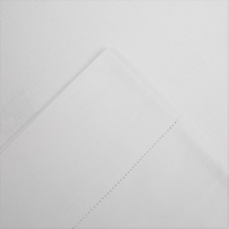 Pointehaven 190 GSM 100% Cotton Flannel Deep Pocket Sheet Set, Queen Sheet Set + Fitted Sheet + 2 Pillowcases, Winter White