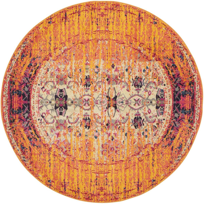 McMullen Abstract Area Rug, Round 201 cm