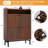 Brulee Modern Style 20 Pairs Tipping Bucket Shoe Storage Cabinet with 2-Storage Shelve, Fluted Shoe Storage Organizer Unit with 2 Flip Drawers & Hidden Storage For Entryway-1273747959