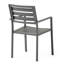 Chaise de salle à manger en aluminium (ensemble de 2)