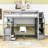 Finck Wooden Loft Bed with Desk,Staircase and Shelves-197326328-197326335