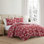 Ensemble de courtepointe réversible rouge Martha Stewart Dancing Deer