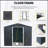 8Ft X 6Ft Outdoor Metal Storage Shed With Metal Foundation-119458132-119458139