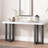 U_STYLE Geometric Design Console Table With Solid Pine Legs-619018482