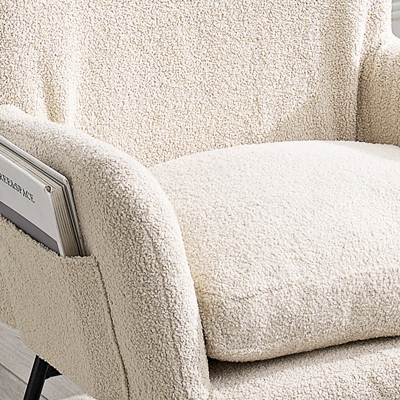 Modern Rocking Chair With High Backrest