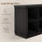 Farmhouse 8-Cube Storage Cabinet – Long Horizontal Wood Bookshelf with 2-Tier Organizer – Freestanding for Living Room, Entryway or Office-1097251910