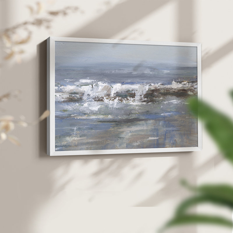 Overcast Tides I - Impression encadrée - Restickable, H 8 po x l 10 po, Blanc