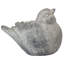 Statue d'oiseau pâle à plumes fines